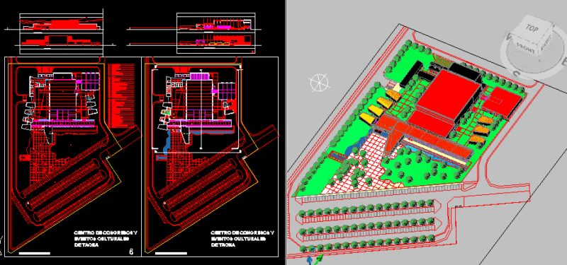 Convention Center – Project DWG Full Project for AutoCAD