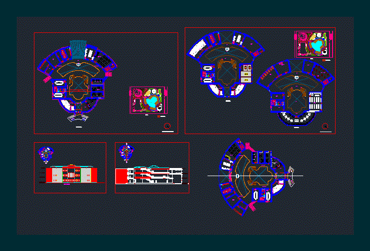 Convention Center DWG Block for AutoCAD • Designs CAD