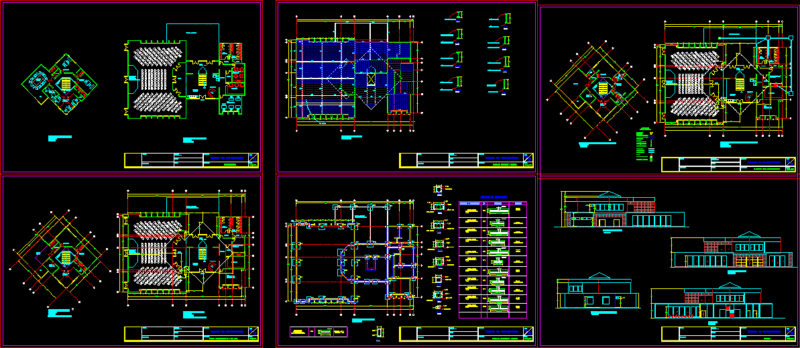 Convention Center DWG Full Project for AutoCAD