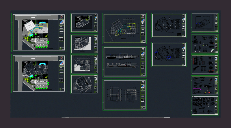 Convention Center DWG Full Project for AutoCAD