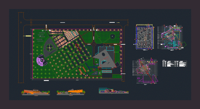 Convention Center DWG Plan for AutoCAD