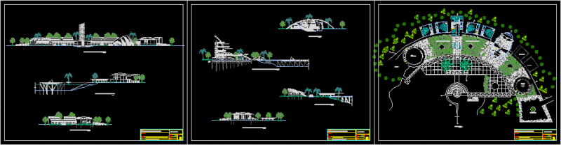 Convention Center DWG Section for AutoCAD