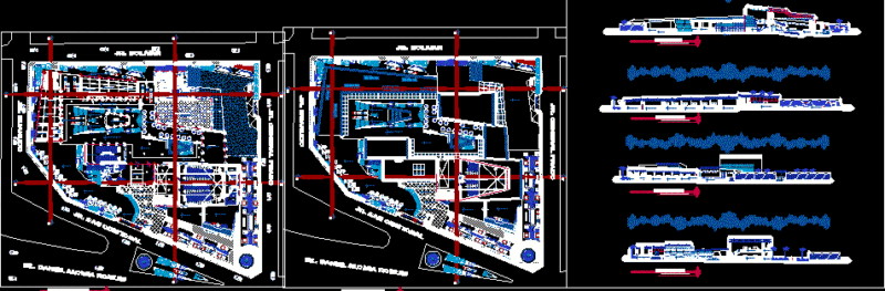 Convention Center DWG Section for AutoCAD