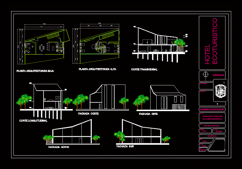 Cottage For 4-8 People 2D DWG Design Section for AutoCAD ...