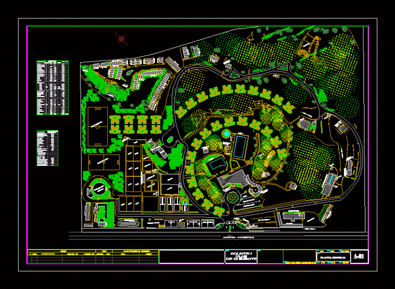 Country Club Chimbote DWG Plan for AutoCAD