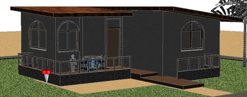 Country House 3D DWG Model for AutoCAD
