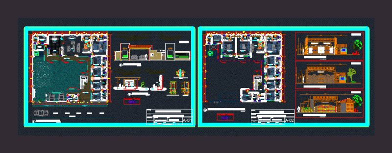 Country House DWG Block for AutoCAD