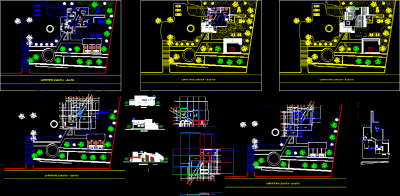 Country House DWG Block for AutoCAD