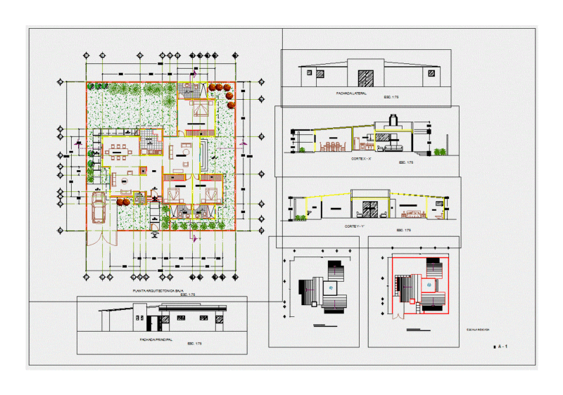 Country House DWG Block for AutoCAD