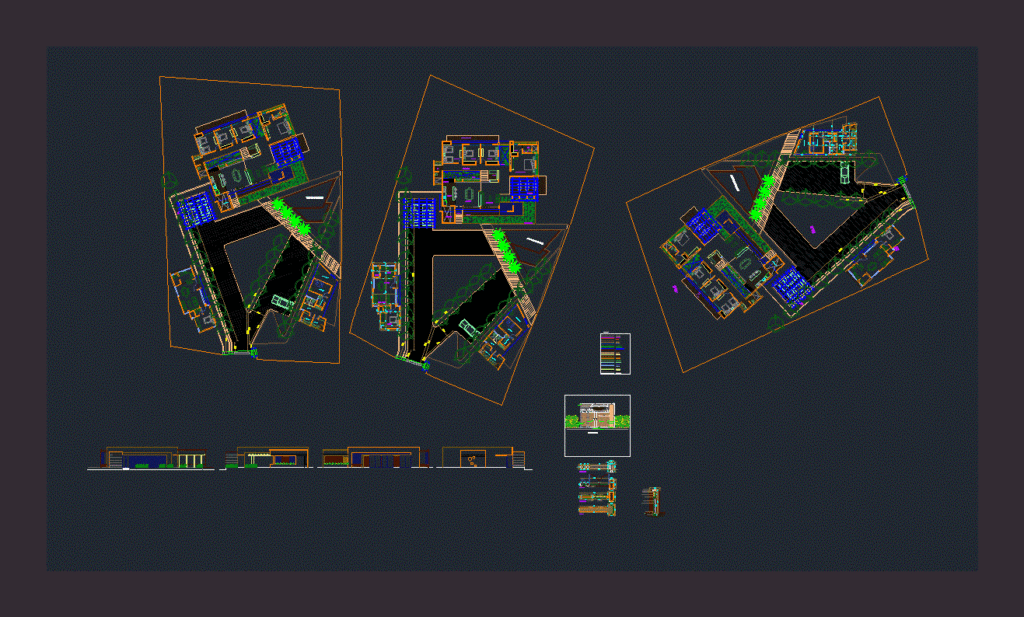 Country House DWG Block for AutoCAD
