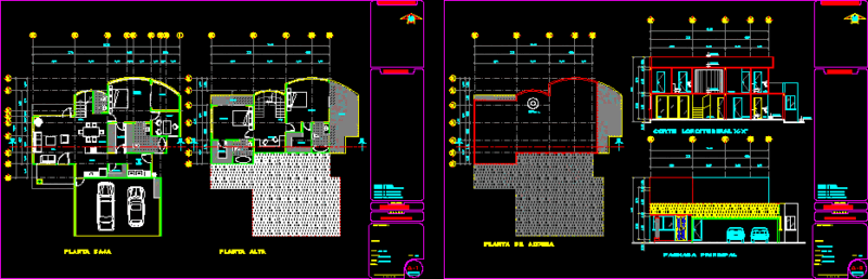 Country House DWG Block for AutoCAD
