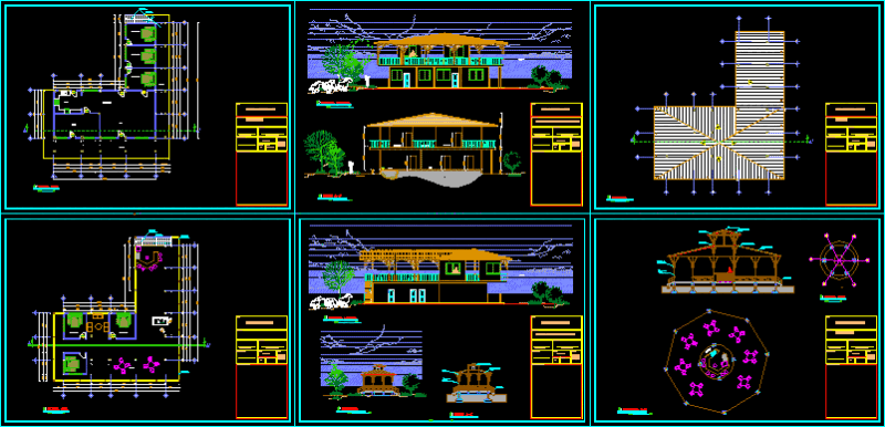 Country House DWG Block for AutoCAD