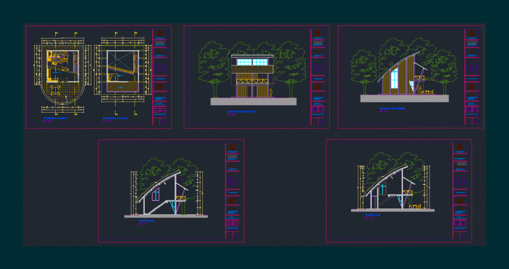 Country House DWG Block for AutoCAD