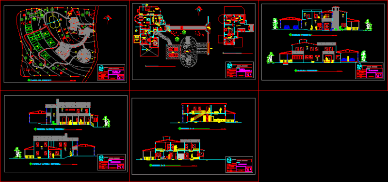 Country House DWG Section for AutoCAD