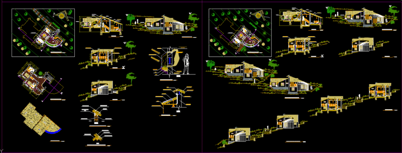 Country Lodging In Adobe DWG Full Project for AutoCAD