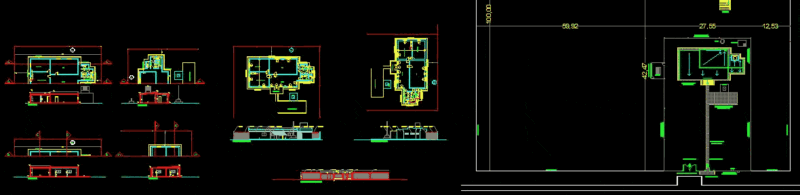 Country School DWG Section for AutoCAD