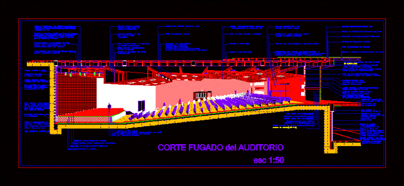 Court Auditorium DWG Block for AutoCAD