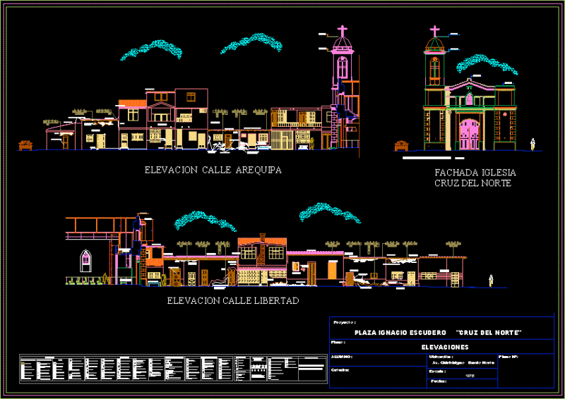 Cruz North DWG Elevation for AutoCAD