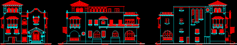 Cuban Architecture – Views DWG Elevation for AutoCAD