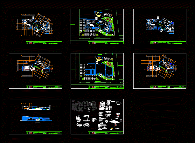 Cultural And Service Center DWG Block for AutoCAD