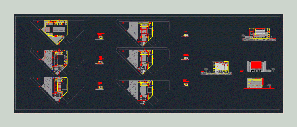Cultural Center – Auditorium DWG Block for AutoCAD