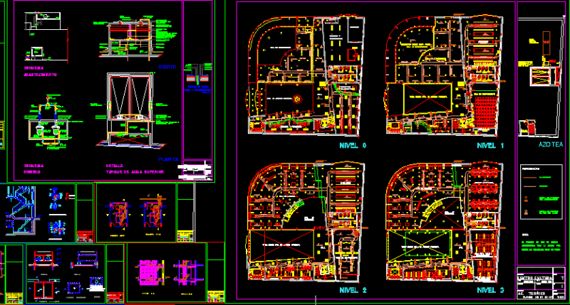 Cultural Center – Montevideo DWG Section for AutoCAD