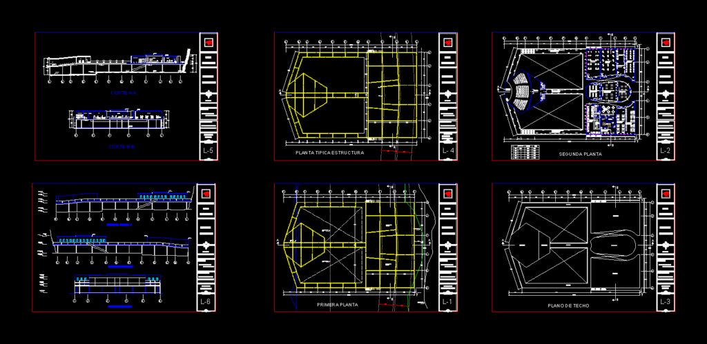 Cultural Center Canyon DWG Model for AutoCAD