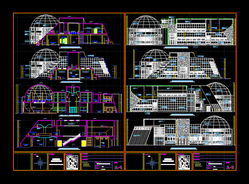 Cultural Center DWG Block for AutoCAD