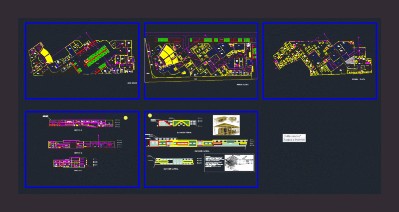 Cultural Center DWG Block for AutoCAD