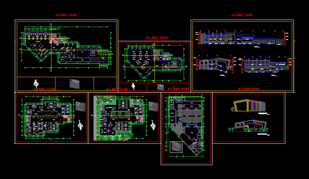 Cultural Center DWG Block for AutoCAD