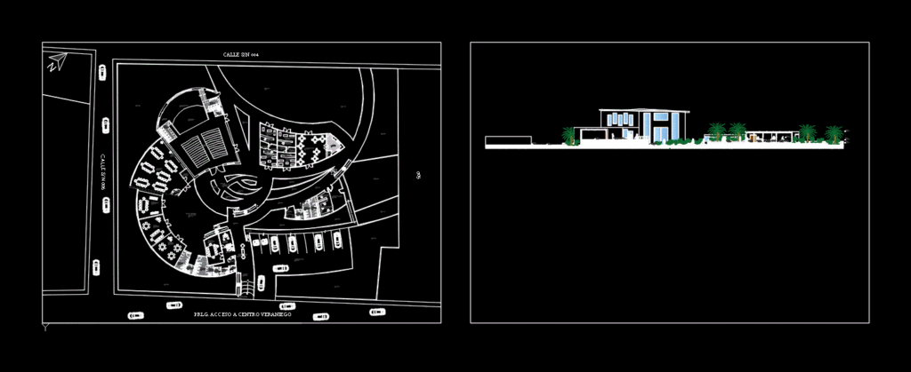 Cultural Center DWG Block for AutoCAD