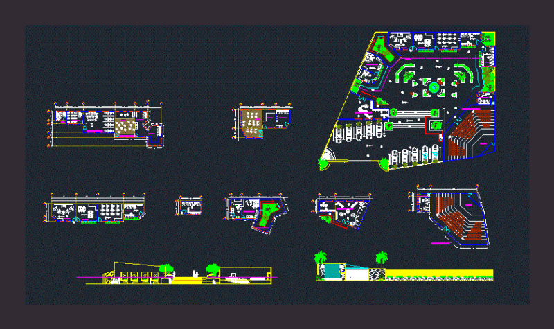 Cultural Center DWG Block for AutoCAD