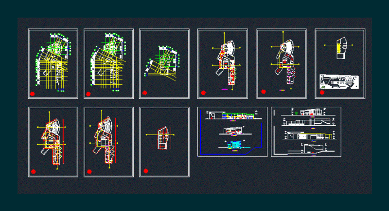Cultural Center DWG Block for AutoCAD
