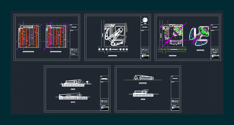 Cultural Center DWG Block for AutoCAD