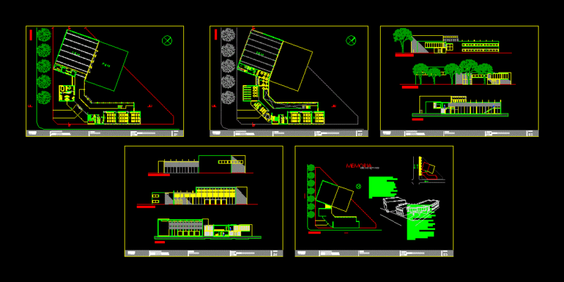 Cultural Center DWG Block for AutoCAD