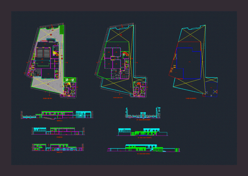Cultural Center DWG Block for AutoCAD