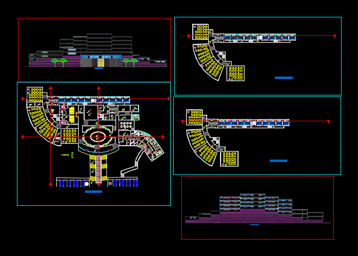 Cultural Center DWG Detail for AutoCAD • Designs CAD