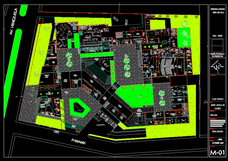 Cultural Center DWG Full Project for AutoCAD