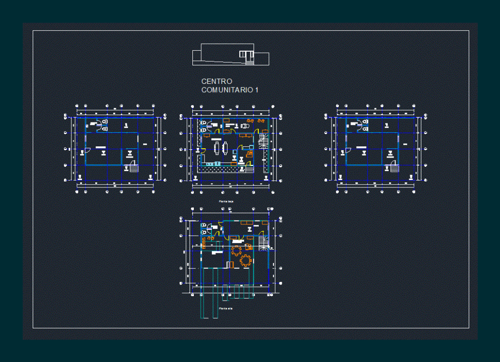 Cultural Center DWG Plan for AutoCAD