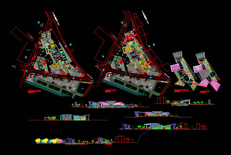 Cultural Center DWG Plan for AutoCAD