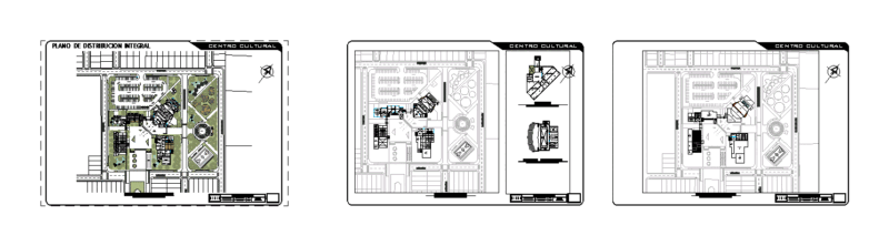 Cultural Center DWG Plan for AutoCAD