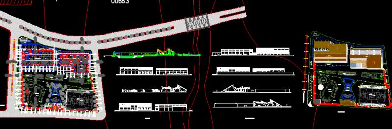 Cultural Center DWG Section for AutoCAD