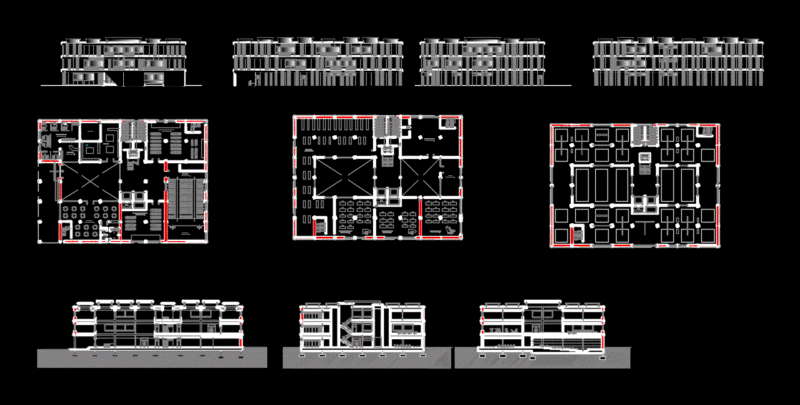 Cultural Center DWG Section for AutoCAD