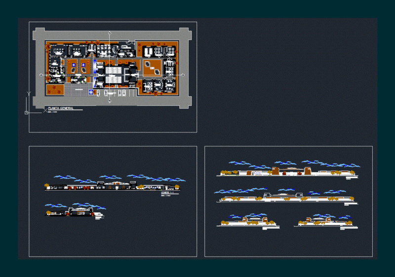 Cultural Center DWG Section for AutoCAD