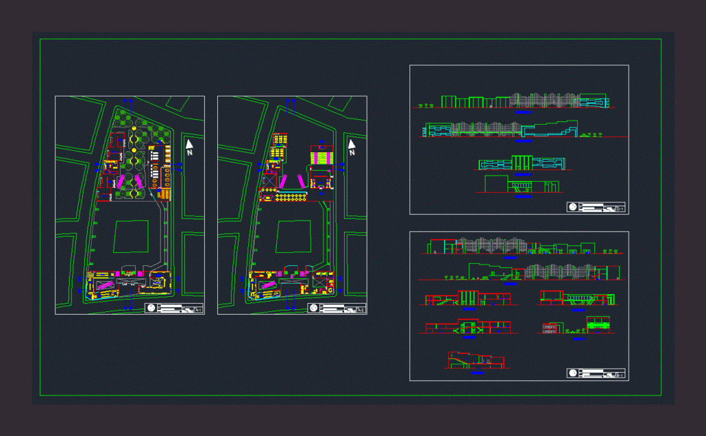 Cultural Center DWG Section for AutoCAD