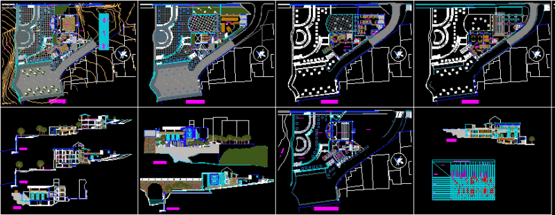 Cultural Center DWG Section for AutoCAD