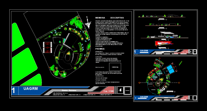 Cultural Center In La Paz Bolivia DWG Block for AutoCAD