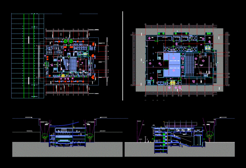 Cultural Centers DWG Detail for AutoCAD