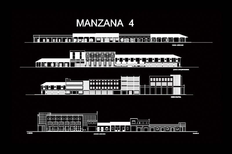 Cultural Heritage Facade Of Santa Cruz De La Sierra DWG Block for AutoCAD