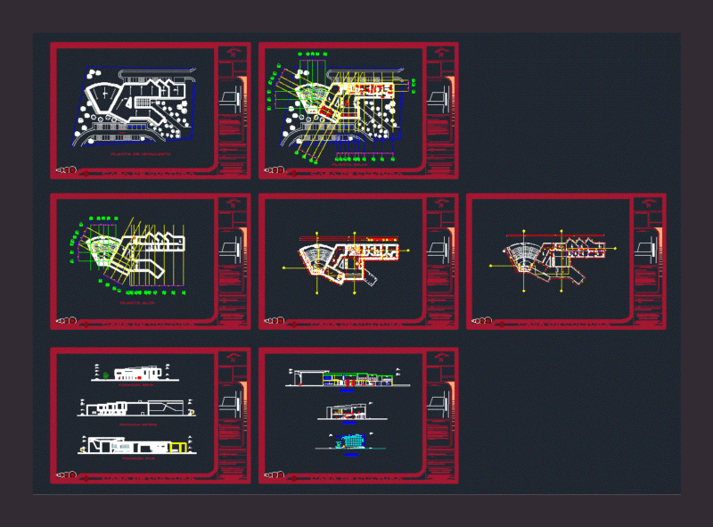 Culturalcenter DWG Block for AutoCAD